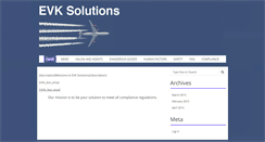 Desktop Screenshot of evksolutions.com