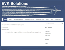 Tablet Screenshot of evksolutions.com